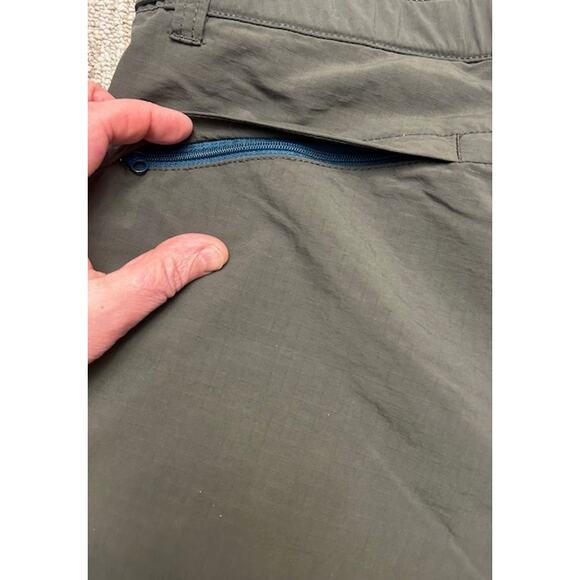 Eddie Bauer Sport Quick-Dry Nylon Shorts Army Green Adjustable Waist Women’s 6 - Picture 7 of 11